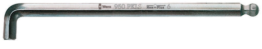 Wera 05022040001, Chrome, Ball-End, Hex-Plus, Metric Hex L-Key, 950 PKLS