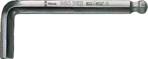 Wera 05133152001, Chrome, Ball-End, Hex-Plus, Metric Hex L-Key, 950 PKS