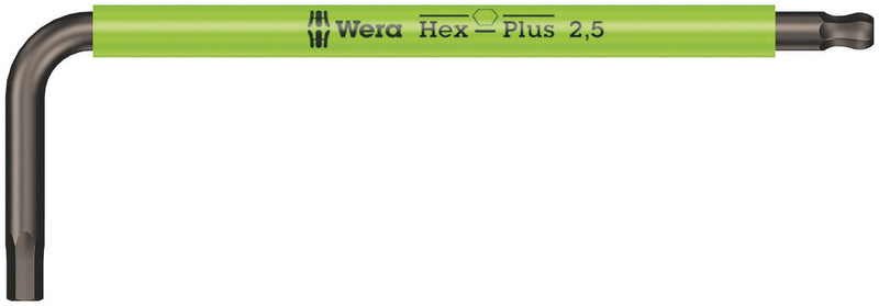Wera 05022671001, Multicolor, BlackLaser, Ball-End, Hex-Plus, Metric Hex L-Key, 950 SPKS