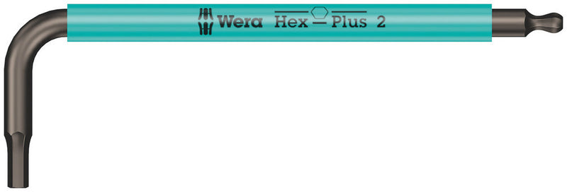 Wera 05022670001, Multicolor, BlackLaser, Ball-End, Hex-Plus, Metric Hex L-Key, 950 SPKS