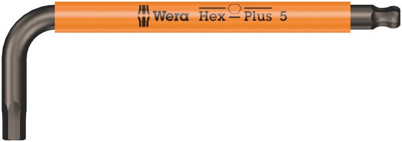 Wera 05022674001, Multicolor, BlackLaser, Ball-End, Hex-Plus, Metric Hex L-Key, 950 SPKS
