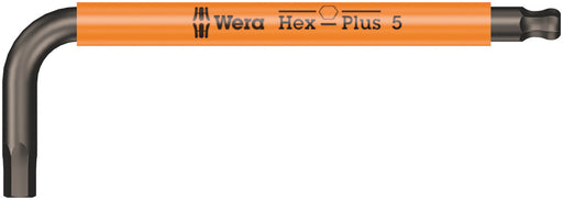 Wera 05022674001, Multicolor, BlackLaser, Ball-End, Hex-Plus, Metric Hex L-Key, 950 SPKS