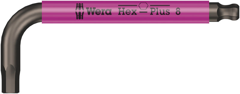 Wera 05022676001, Multicolor, BlackLaser, Ball-End, Hex-Plus, Metric Hex L-Key, 950 SPKS
