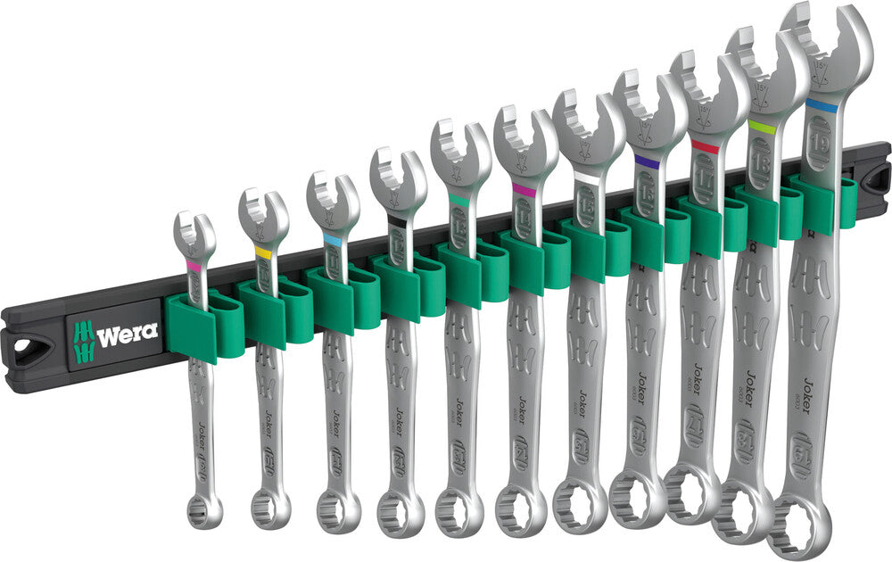 Wera 05020233001, 9640 Magnetic rail 6003 Joker 1 Ring spanner set