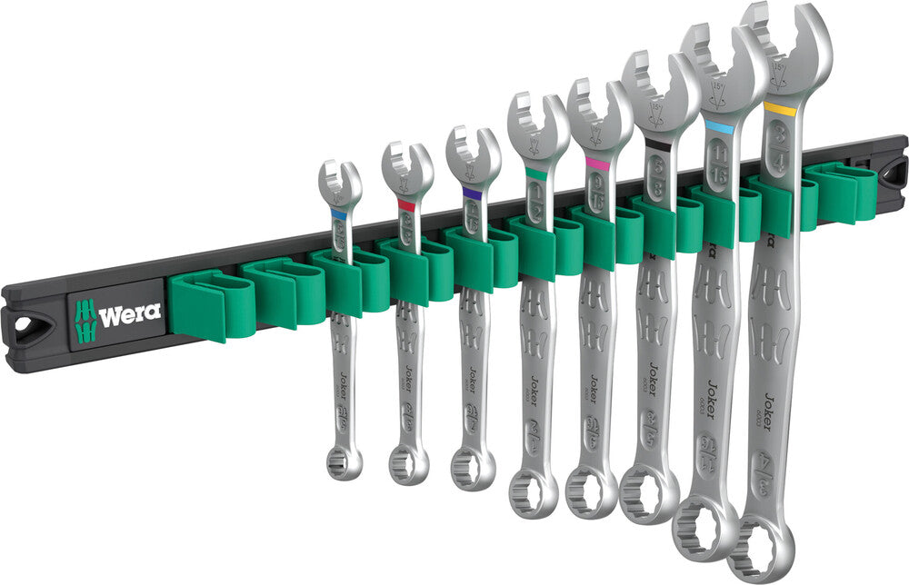 Wera 05020235001, 9642 Magnetic rail 6003 Joker Imperial 1 Ring spanner set