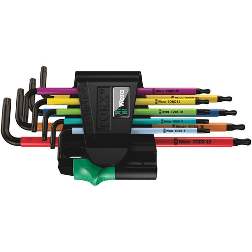 Wera 05024335001, Multicolor, BlackLaser, Ball-End, Tamper-Resistant, Torx L-Key, 967/9 TX