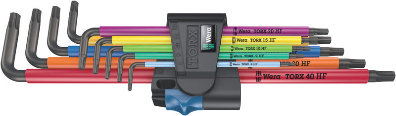 Wera 05024470001, Multicolor, Zinc-Phosphated, Holding Function, Torx L-Key, 967/9 TX