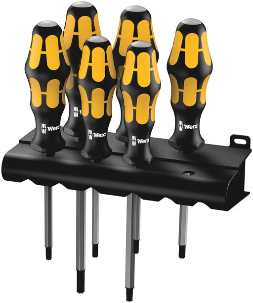 Wera 05024410001, 977/6 TORX® Screwdriver set Kraftform Wera: Chiseldriver and rack