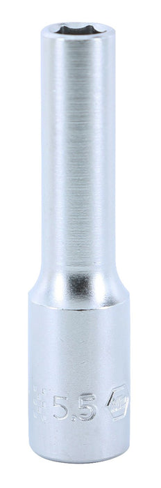 Wiha 33342 6 Point - 1/4 Inch Drive Socket - 5.5mm x 50mm