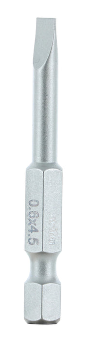 Wiha 74012 Slotted Bit 4.5 - 50mm -  10 Pack