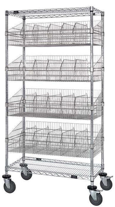 Quantum A4BSK-18362C | Wire Basket Cart