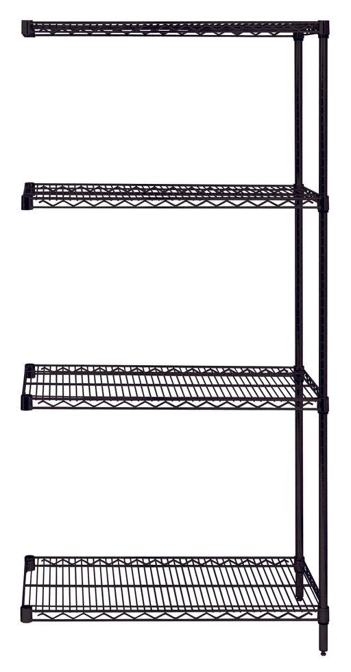 Quantum AD86-1472BK | Wire Shelving Add-On Kit