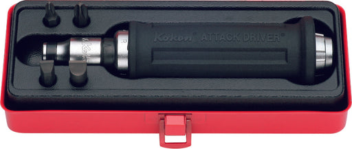 Ko-Ken AG112A, 1/2 Sq. Dr. Attack Driver Set     Rubber Grip 6 pieces