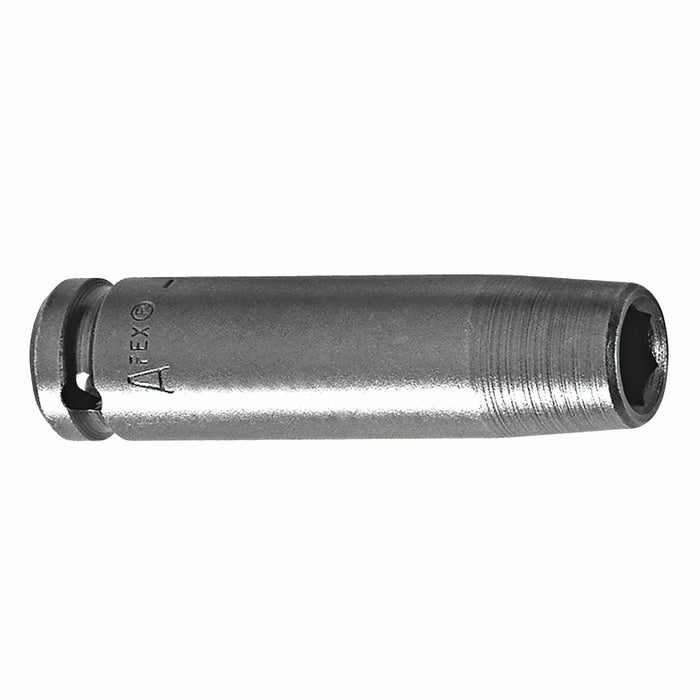 Apex 1318 | Impact Socket | 1/4" Square Drive | 9/16" Hex | Length: 3" (76mm) | Inch | 6-Point