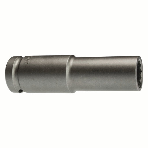 Apex 14MM55-D, Metric Hex, 12-Point, Thin Wall, Extra-Long Length, 1/2" Square Drive, 14 mm Impact Socket