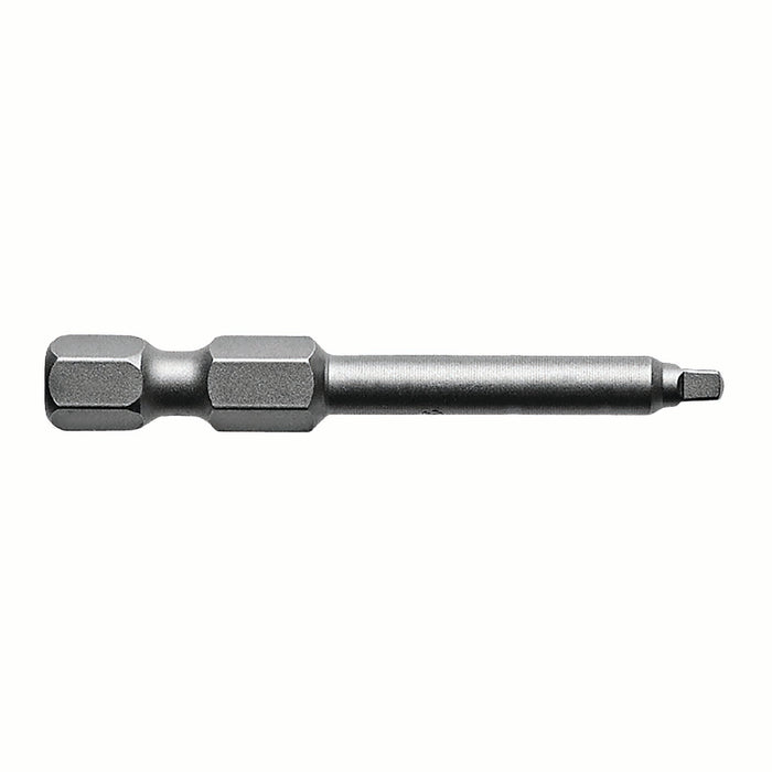 APEX 1950-2X | Power Bit | 1/4" Hex Drive | #2 Square Recess | Length: 1.94" (49mm) | Turned Body | Max Hardness