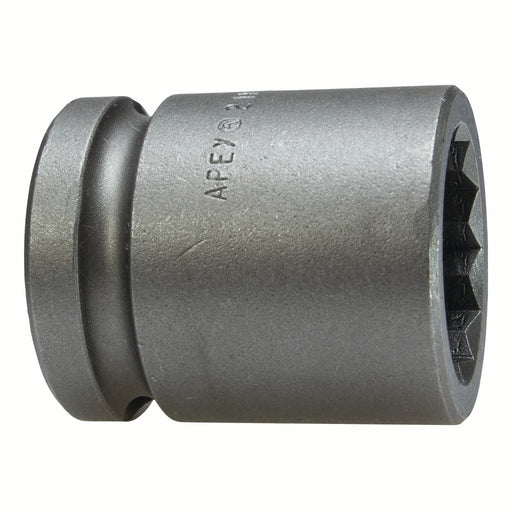 Apex 21MM15-D, Metric Hex, 12-Point, Standard Length, 1/2" Square Drive, 21 mm Impact Socket