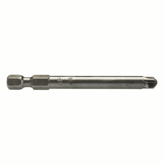 APEX 273A-8 | Power Bit | 1/4" Hex Drive | #8 Torq-Set | Length: 1.81" (46mm) | For Shallow Recess | Max Hardness