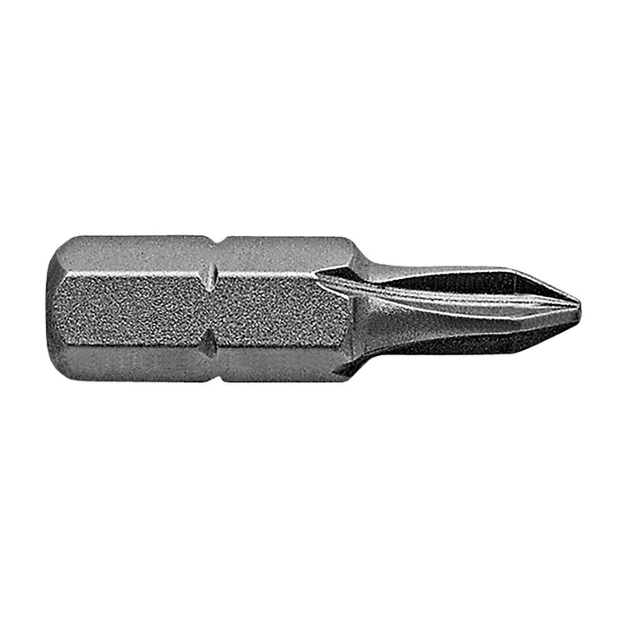 APEX 446-1-PZDX | Insert Bit | 1/4" Hex Drive | PZ1 Pozidriv | Length: 1" (25mm) | Limited Clearance | Max Hardness