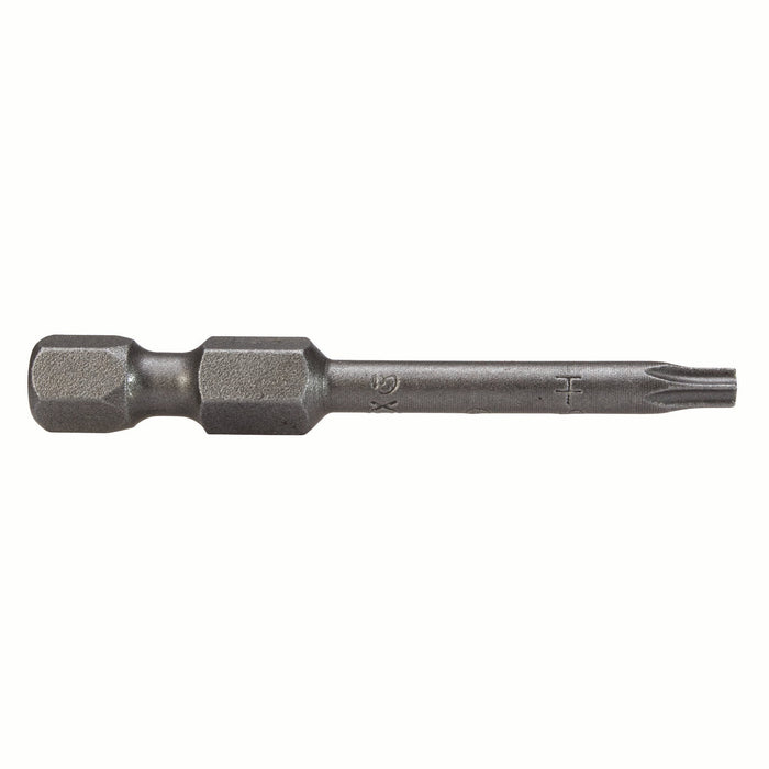 APEX 49-A-TX-10-H | Power Bit | 1/4" Hex Drive | TX 10 H - Torx Key | Length: 2.75" (69.9mm) | Tamper Resistant | Max Hardness