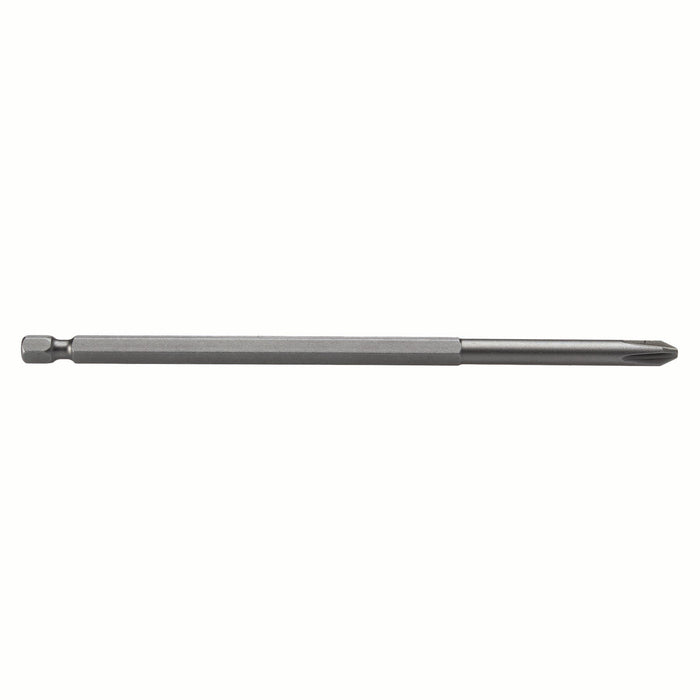 APEX 492-A-27X | Power Bit | 1/4" Hex Drive | PH2 - Phillips | Length: 2.75" (69.9mm) | For Shallow Recess | Max Hardness