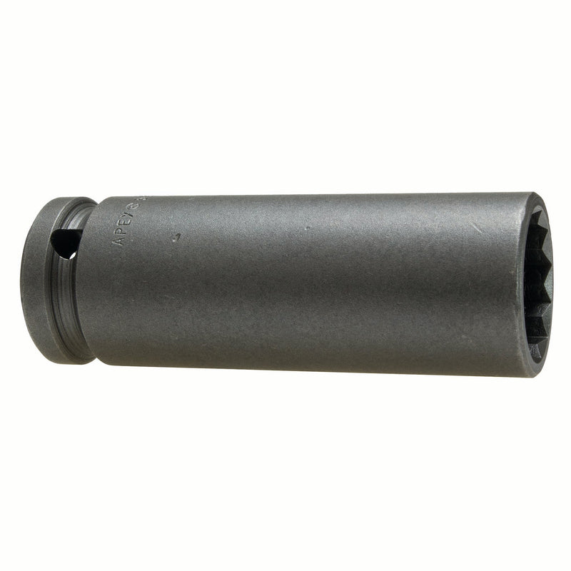 Apex 5526-DX Impact Socket, Thin Wall, Inch, 12-Point, Double, Hex