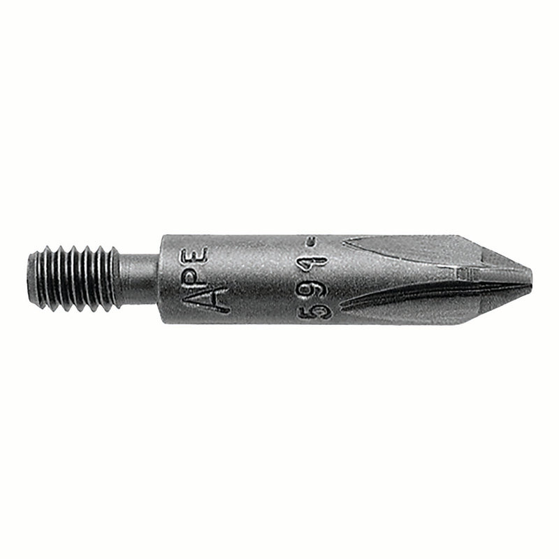 APEX 401-PZDX | Screw Shank Bit | 1/4"-24 Screw Shank Drive | PZ1 Pozidriv | Length: 1.5" (38mm) | Max Hardness