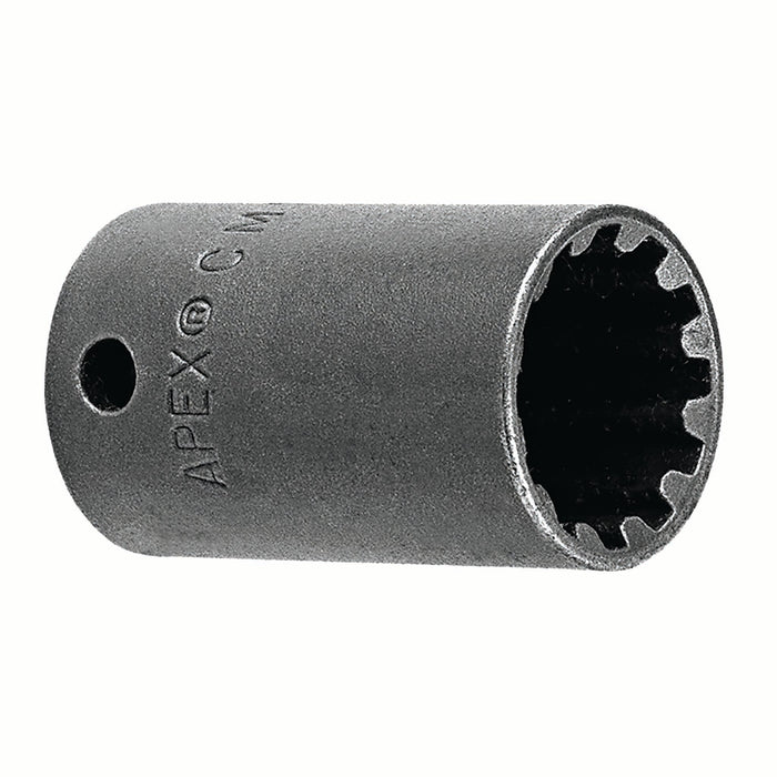 Apex CMS-1410 | Impact Socket | 1/4" Square Drive | #10 Spline | Length: 0.88" (22mm)