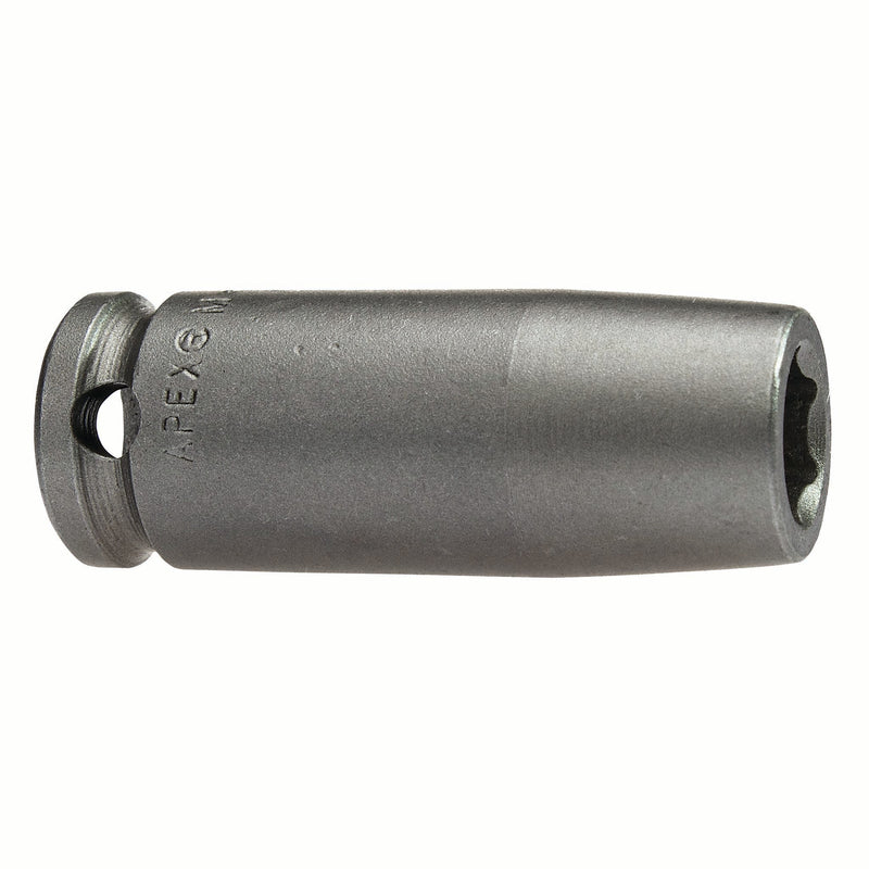 Apex M-10MM23X Impact Socket, Thin Wall, Metric, 6-Point, Fixed Magnet, Hex, Fixed Magnet
