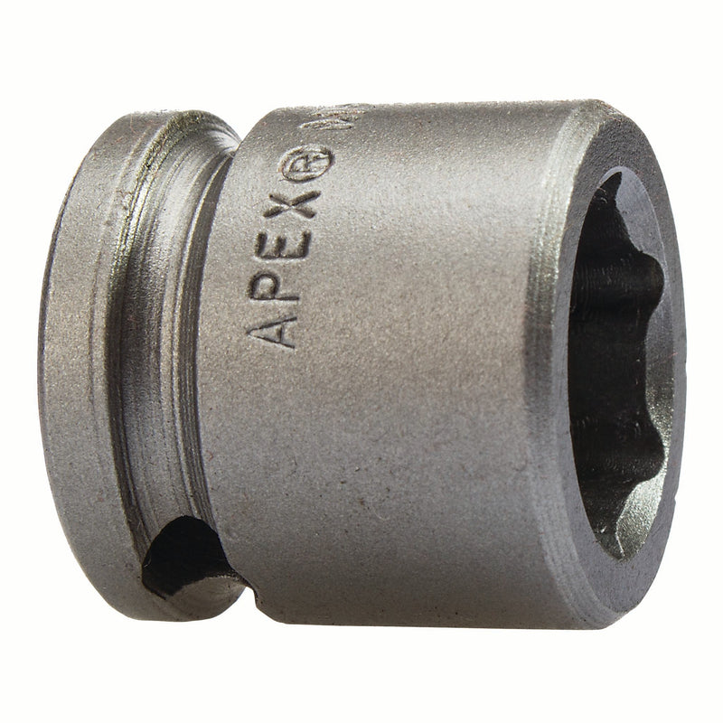 Apex M-14MM03, Metric Hex, 6-Point, Fixed Magnet, Short Length, 3/8" Square Drive, 14 mm Impact Socket