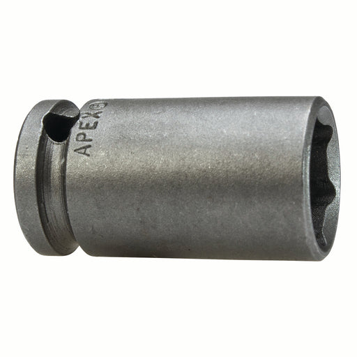 Apex M-15MM43, Metric Hex, 6-Point, Thin Wall, Fixed Magnet, Standard Length, 3/8" Square Drive, 15 mm Impact Socket