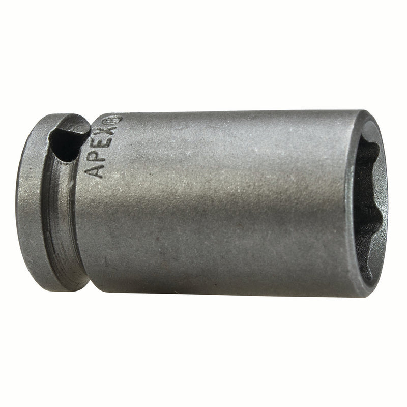 Apex M-15MM43X Impact Socket, Thin Wall, Metric, 6-Point, Fixed Magnet, Hex, Fixed Magnet