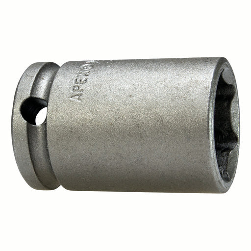 Apex M-18MM13, Metric Hex, 6-Point, Fixed Magnet, Standard Length, 3/8" Square Drive, 18 mm Impact Socket
