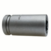 Apex M-18MM25X Impact Socket, Metric, 6-Point, Fixed Magnet, Hex, Fixed Magnet