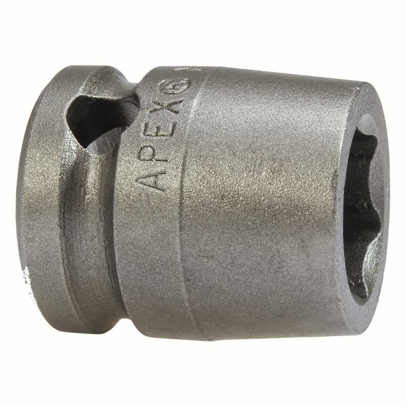 Apex M-3014X Impact Socket, Inch, 6-Point, Fixed Magnet, Hex, Fixed Magnet