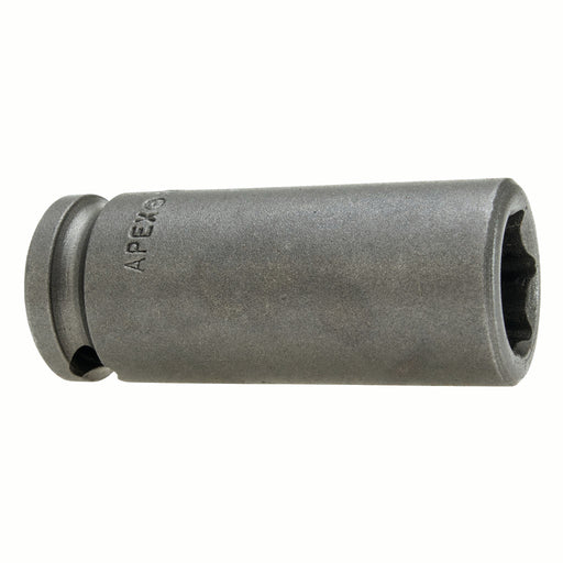 Apex M-3216, Inch Hex, 6-Point, Fixed Magnet, Long Length, 3/8" Square Drive, 1/2" Hex Impact Socket