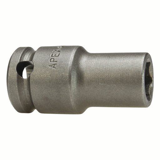 Apex M-3412, Inch Hex, 6-Point, Thin Wall, Fixed Magnet, Standard Length, 3/8" Square Drive, 3/8" Hex Impact Socket