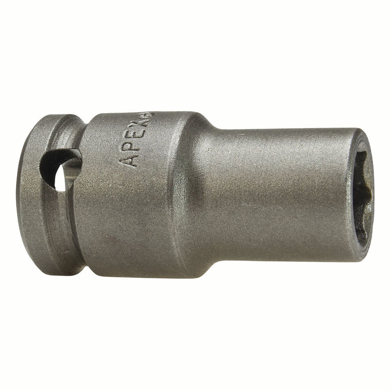 Apex M-3412X Impact Socket, Thin Wall, Inch, 6-Point, Fixed Magnet, Hex, Fixed Magnet