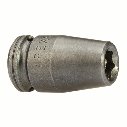 Apex M-5.5MM11, Metric Hex, 6-Point, Fixed Magnet, Standard Length, 1/4" Square Drive, 5.5 mm Impact Socket