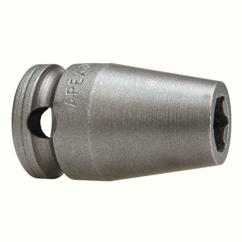 Apex M3E10, Inch Hex, 6-Point, Predrilled Hole, Fixed Magnet, Standard Length, 3/8" Square Drive, 5/16" Hex Impact Socket
