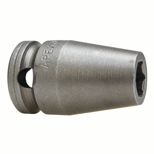 Apex M3E10, Inch Hex, 6-Point, Predrilled Hole, Fixed Magnet, Standard Length, 3/8" Square Drive, 5/16" Hex Impact Socket
