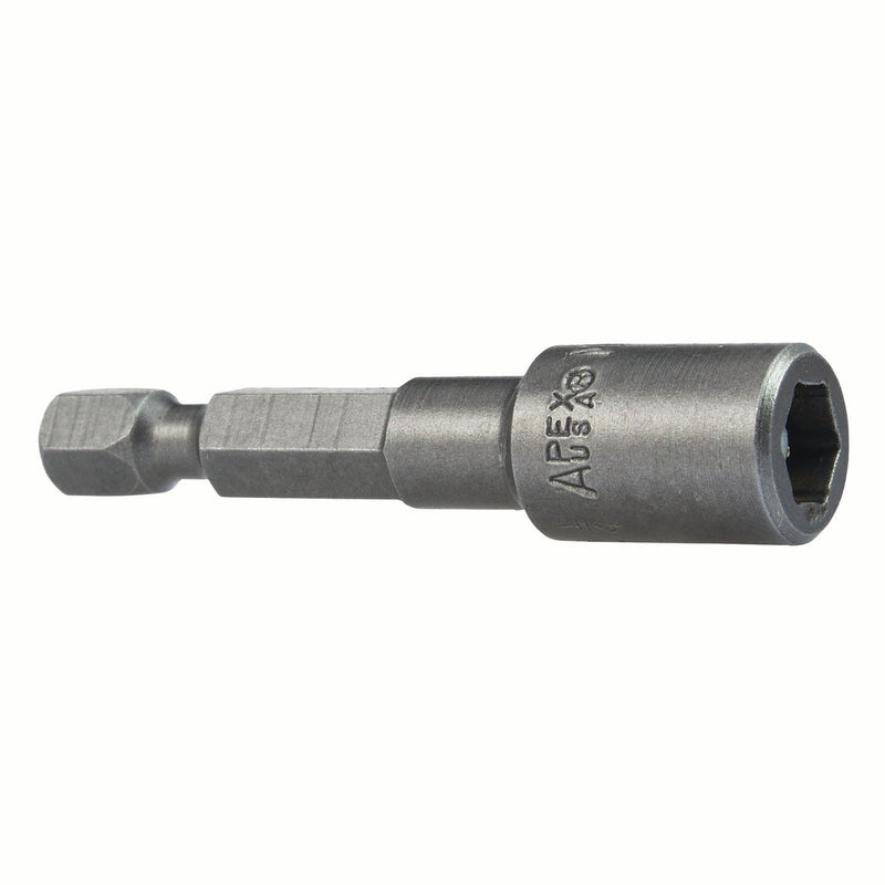 Apex M6N-0808-2 | Nutsetter | 1/4" Hex Power Drive | 1/4" Hex | Fixed Magnet | 6-Point
