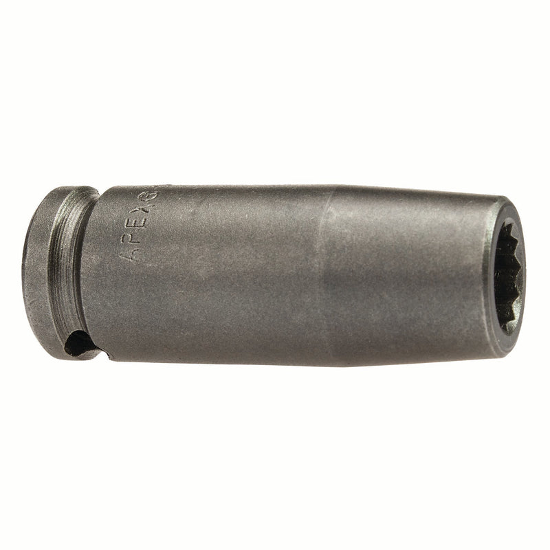 Apex MB-10MM23-DX Impact Socket, Metric, 12-Point, Sliding Magnet, Double, Hex, Sliding Magnet