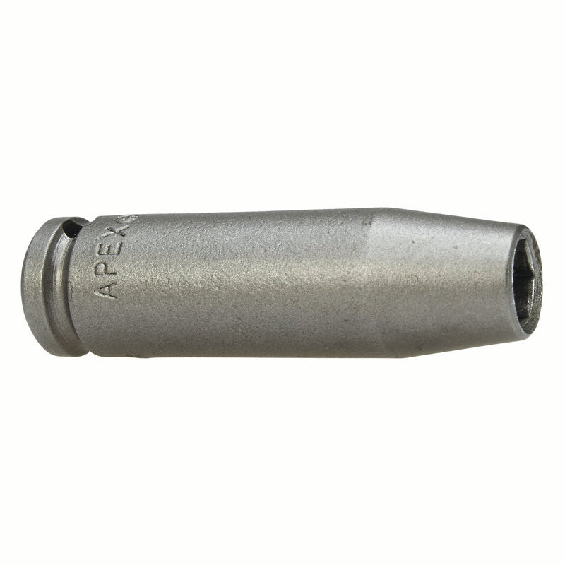 Apex MB-1208, Inch Hex, 6-Point, Sliding Magnet, Long Length, 1/4" Square Drive, 1/4" Hex Impact Socket