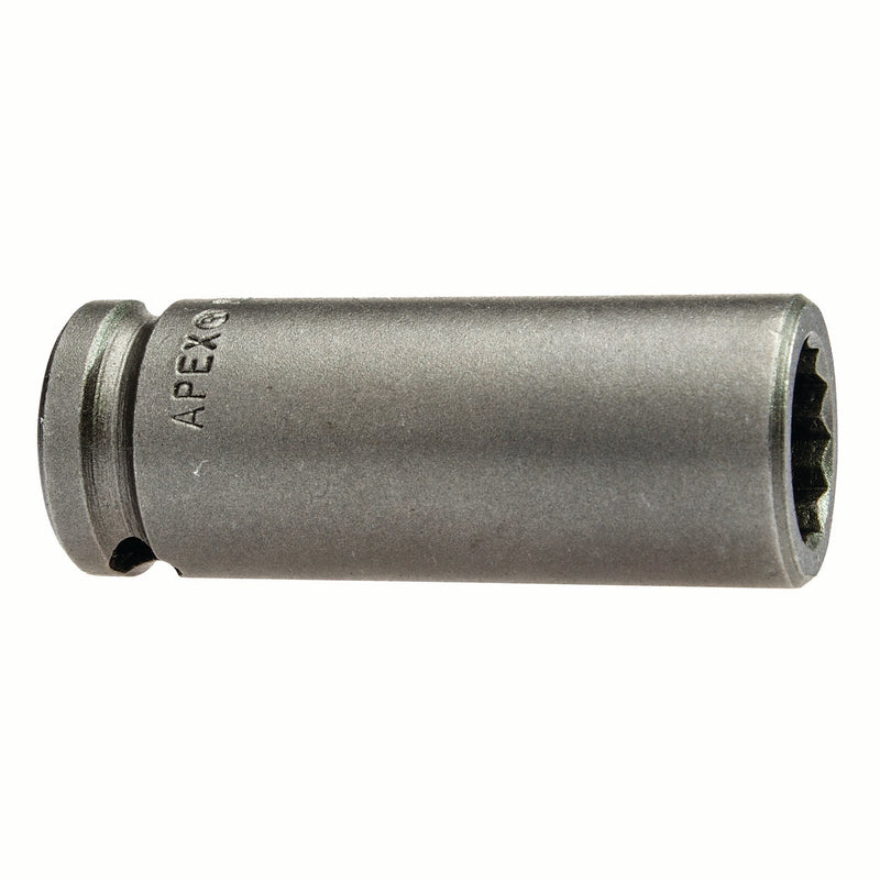 Apex MB-12MM23-DX Impact Socket, Metric, 12-Point, Sliding Magnet, Double, Hex, Sliding Magnet