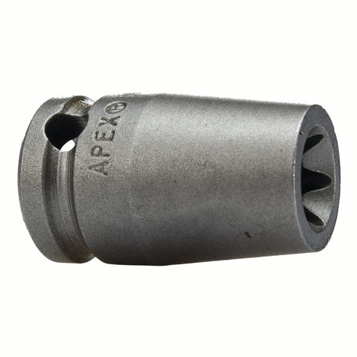 Apex MTX-3112, External Torx, Fixed Magnet, Standard Length, 3/8" Square Drive, E12 - Impact Socket
