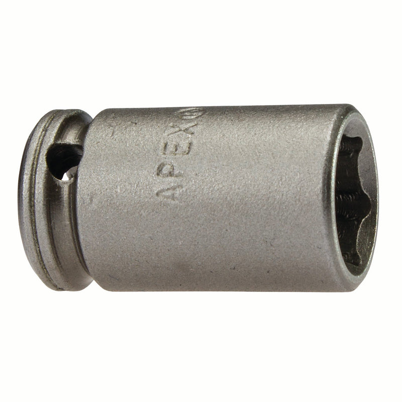 Apex MX-1112, Inch Hex, 6-Point, Max Hardness, Fixed Magnet, Standard Length, 1/4" Square Drive, 3/8" Hex Impact Socket