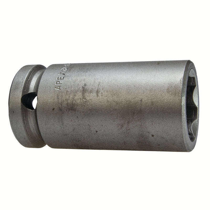 Apex SF-19MM25, Metric Hex, 6-Point, Surface Drive, Long Length, 1/2" Square Drive, 19 mm Power Socket