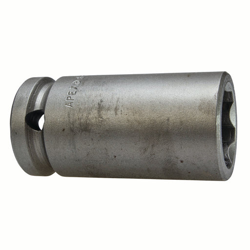 Apex SF-19MM25, Metric Hex, 6-Point, Surface Drive, Long Length, 1/2" Square Drive, 19 mm Power Socket