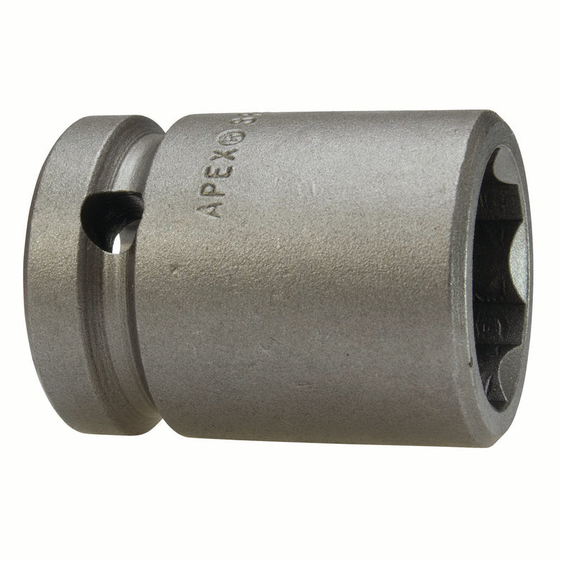 Apex SF-5124, Inch Hex, 6-Point, Surface Drive, Standard Length, 1/2" Square Drive, 3/4" Hex Power Socket